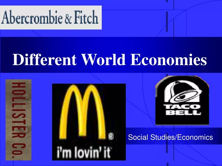different world economies
