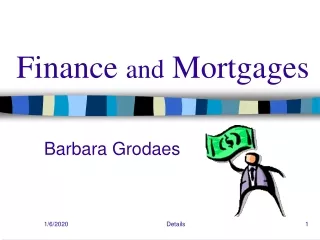 Finance  and  Mortgages