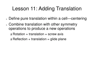 Lesson 11: Adding Translation