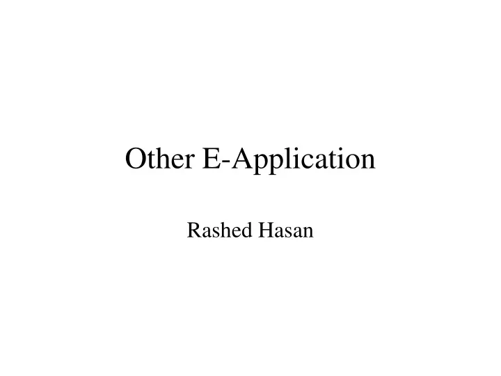 other e application