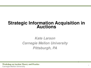 Strategic Information Acquisition in Auctions