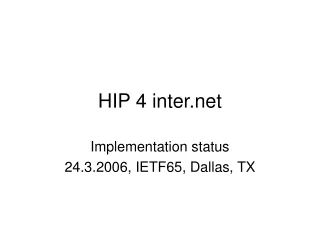 HIP 4 inter
