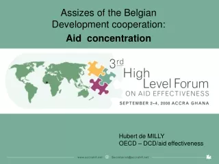 Assizes of the Belgian Development cooperation:  Aid  concentration