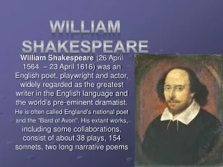William  shakespeare