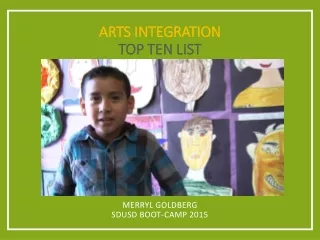 ARTS INTEGRATION Top Ten List