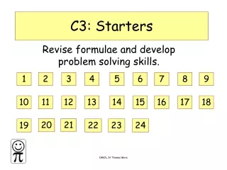 C3: Starters