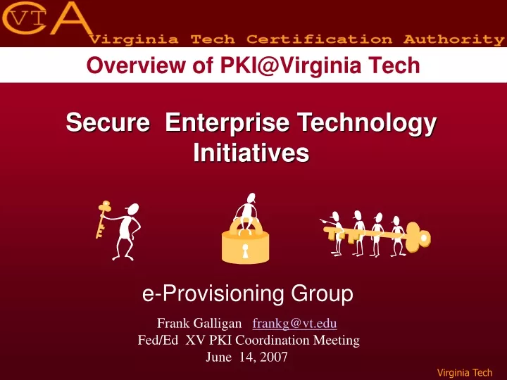 overview of pki@virginia tech