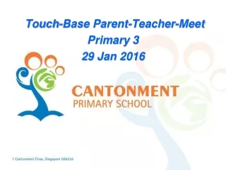 Touch-Base Parent-Teacher-Meet Primary  3 29 Jan 2016