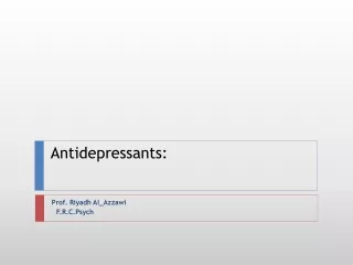 Antidepressants: