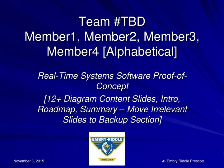 team tbd member1 member2 member3 member4 alphabetical