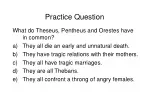 Tragic Convergence: Theseus, Pentheus, Orestes - slide 1