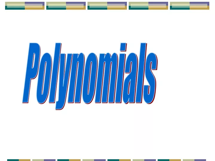 polynomials