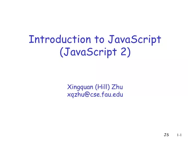 introduction to javascript javascript 2 xingquan
