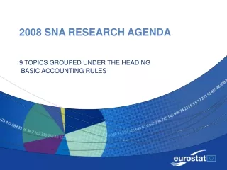 2008 SNA RESEARCH AGENDA