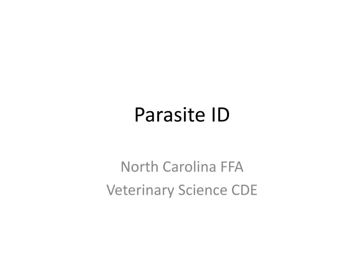 parasite id