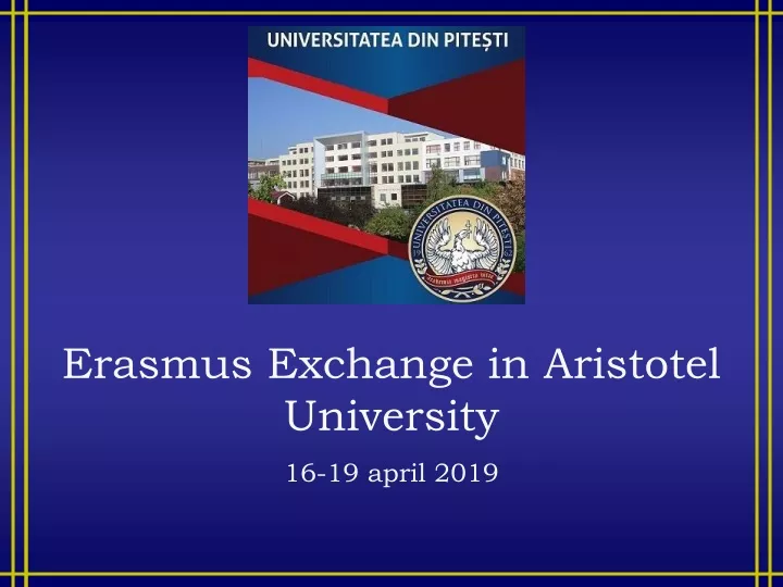 erasmus exchange in aristotel university