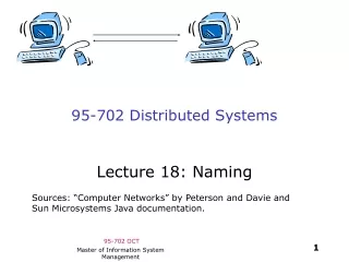 95-702 Distributed Systems
