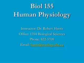 Biol 155 Human Physiology