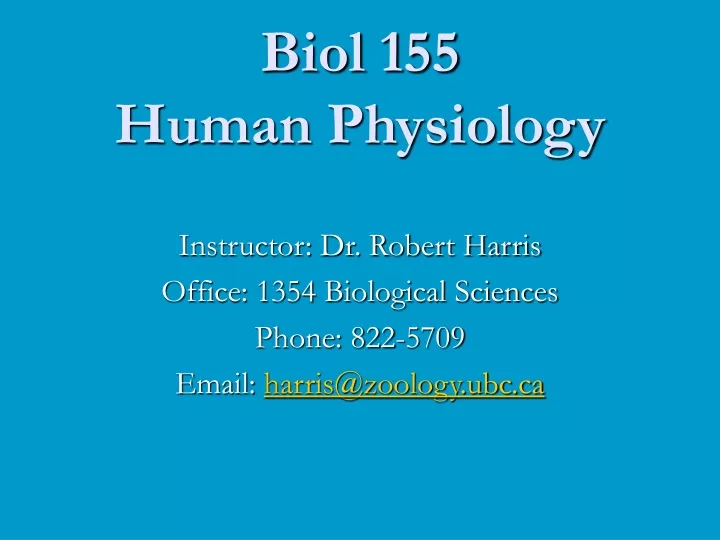 biol 155 human physiology