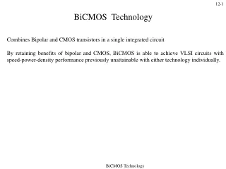BiCMOS  Technology