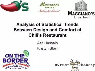 Analysis of Statistical Trends Between Design and Comfort at Chili’s Restaurant