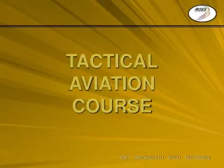 TACTICAL AVIATION COURSE