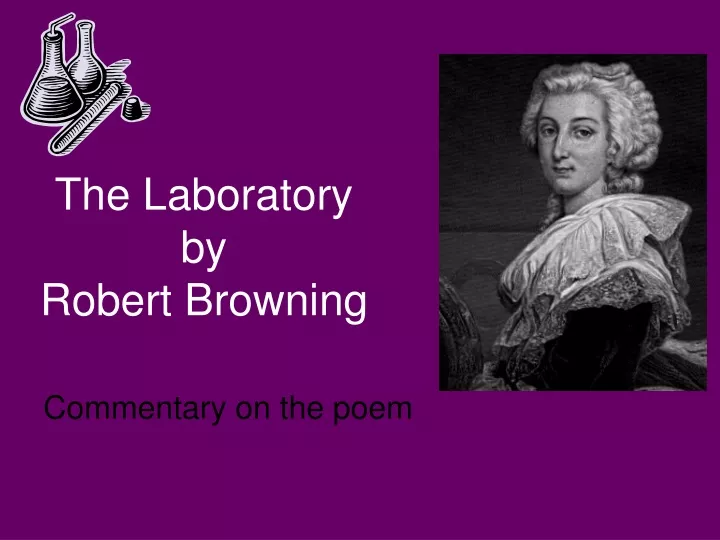 the laboratory by robert browning