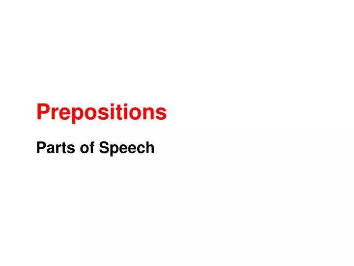 prepositions