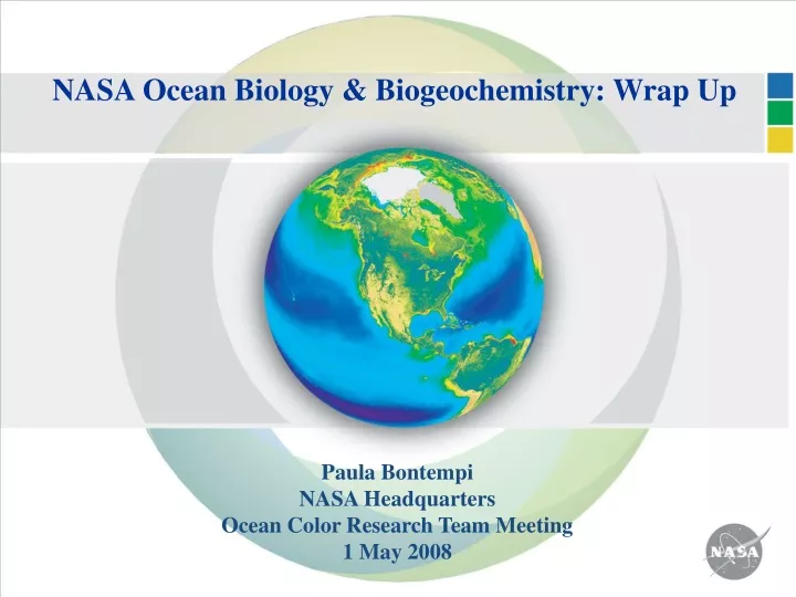 nasa ocean biology biogeochemistry wrap up