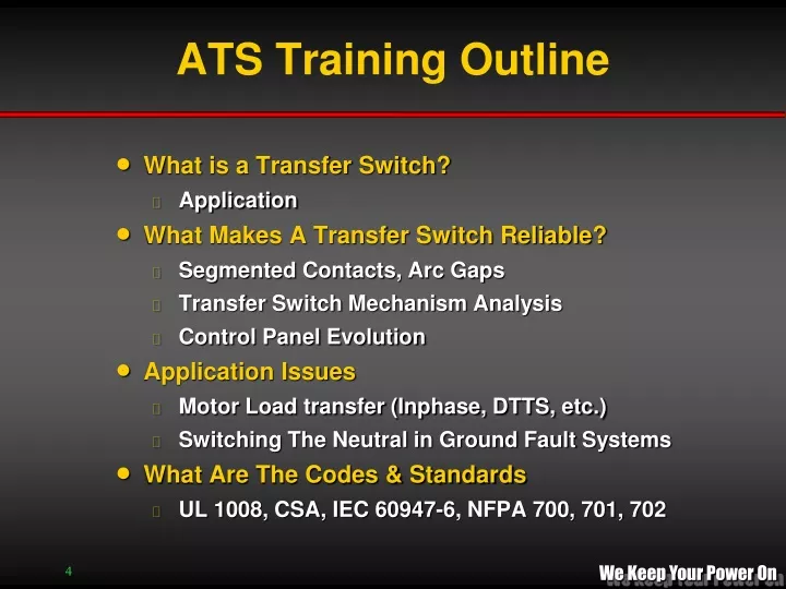 ats training outline
