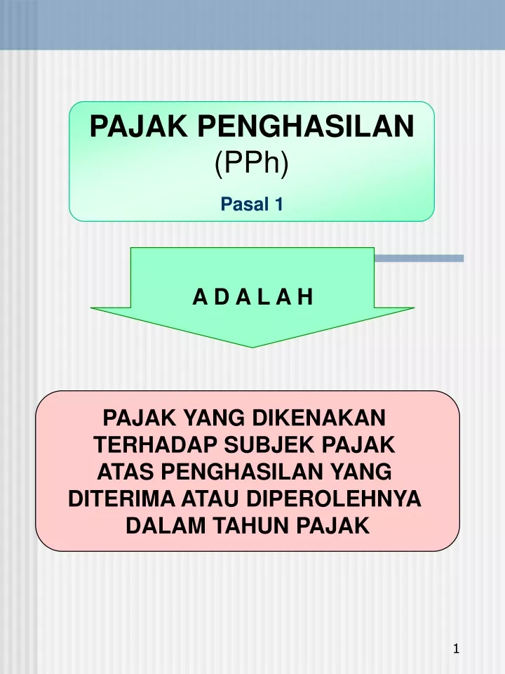 pajak penghasilan pph