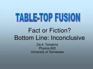 TABLE-TOP FUSION