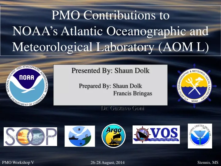 pmo contributions to noaa s atlantic