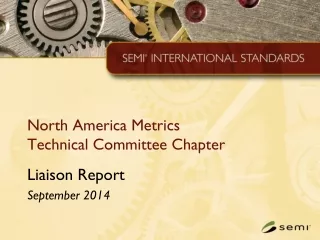North America Metrics  Technical Committee Chapter