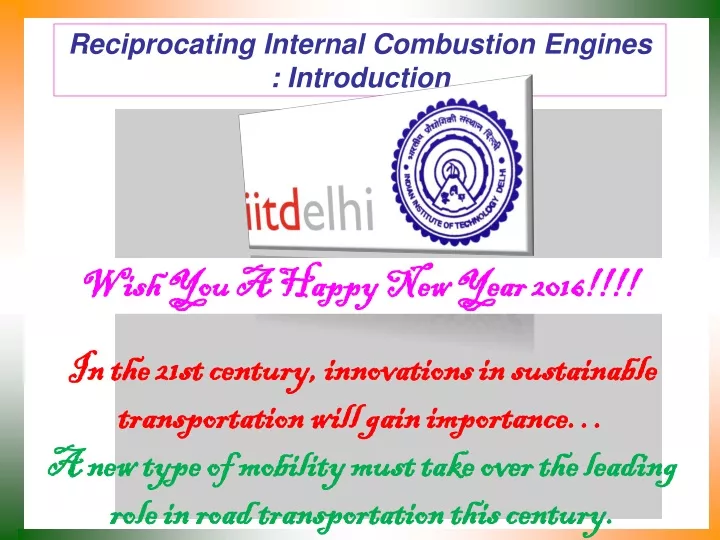 reciprocating internal combustion engines introduction
