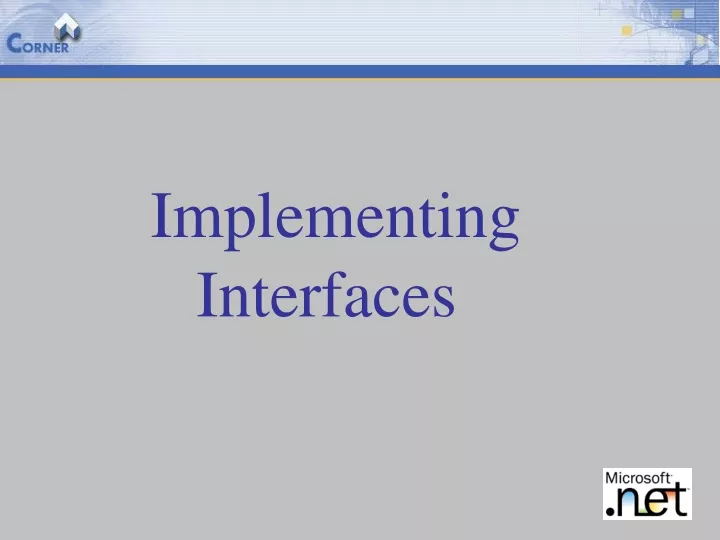 implementing interfaces