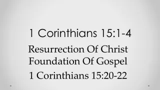 1 Corinthians 15:1-4