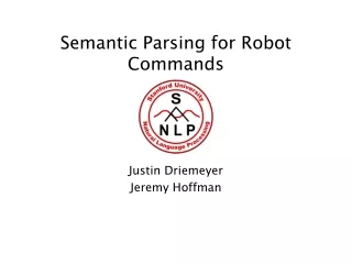 Semantic Parsing for Robot Commands