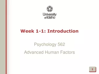 Week 1-1: Introduction