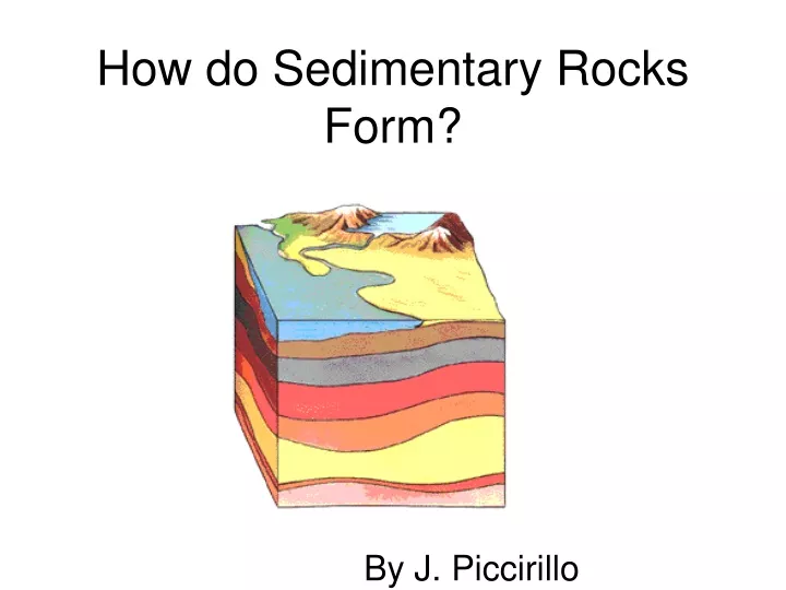 how do sedimentary rocks form