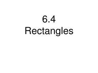 6.4  Rectangles