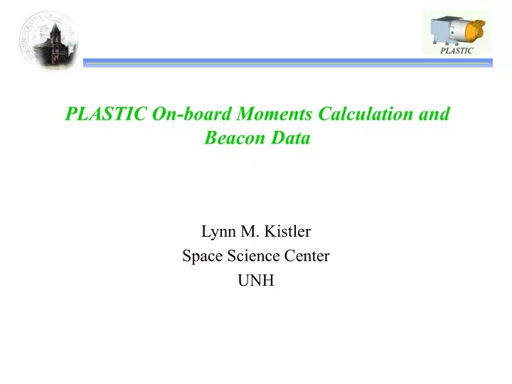 plastic on board moments calculation and beacon data