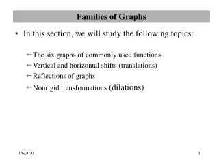 Families of Graphs