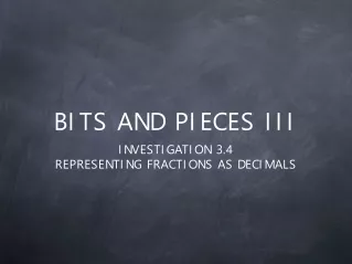 BITS AND PIECES III