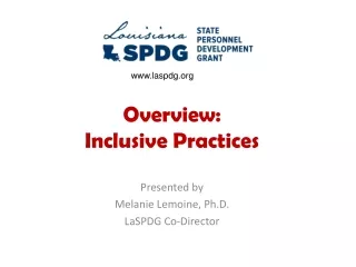 Overview:  Inclusive Practices