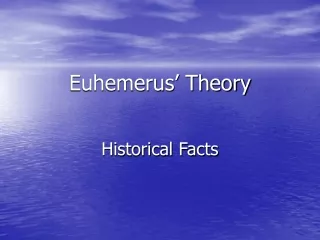 Euhemerus’ Theory