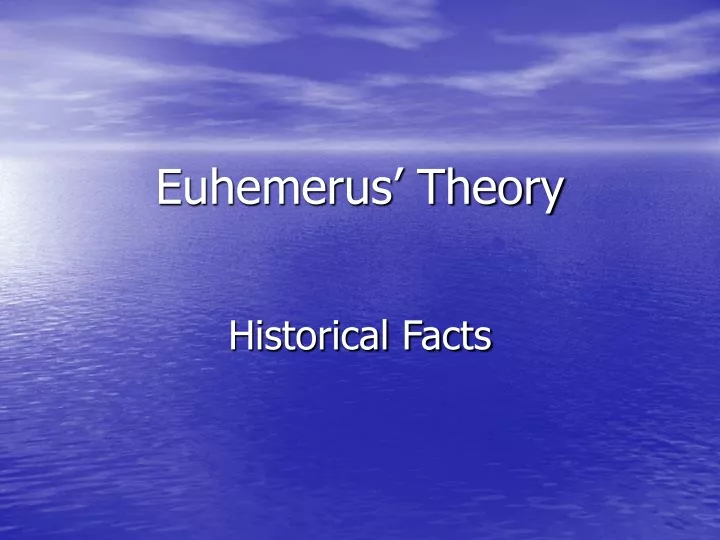 euhemerus theory