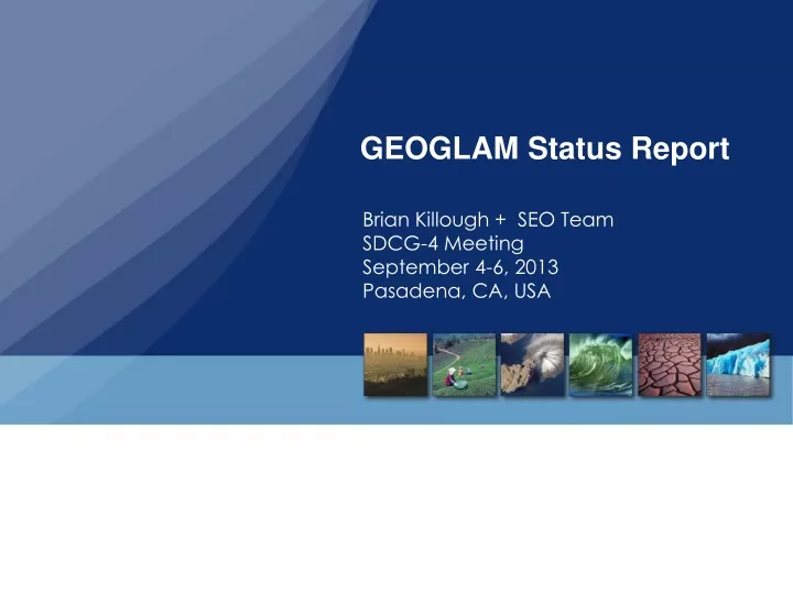 geoglam status report