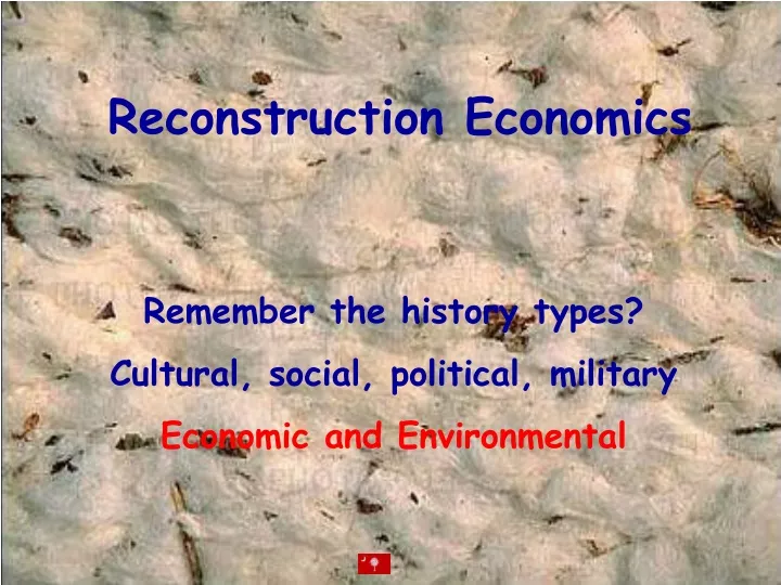 reconstruction economics