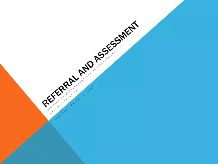 referral and assessment